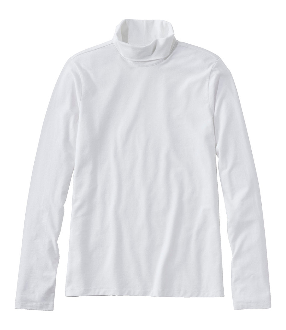 Women's Soft Stretch Supima-Blend Tee, Turtleneck | L.L.Bean on sale - US 3003