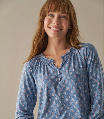 Women's Camden Hills Tee, Three-Quarter-Sleeve Print | L.L.Bean sale