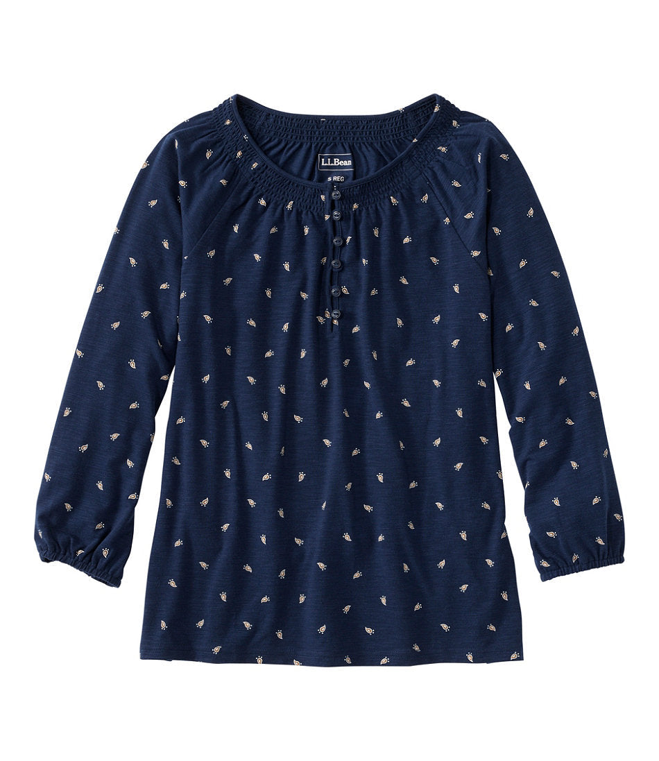 Women's Camden Hills Tee, Three-Quarter-Sleeve Print | L.L.Bean sale - US 3616