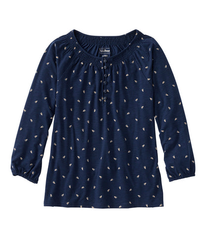 Women's Camden Hills Tee, Three-Quarter-Sleeve Print | L.L.Bean sale - US 3616