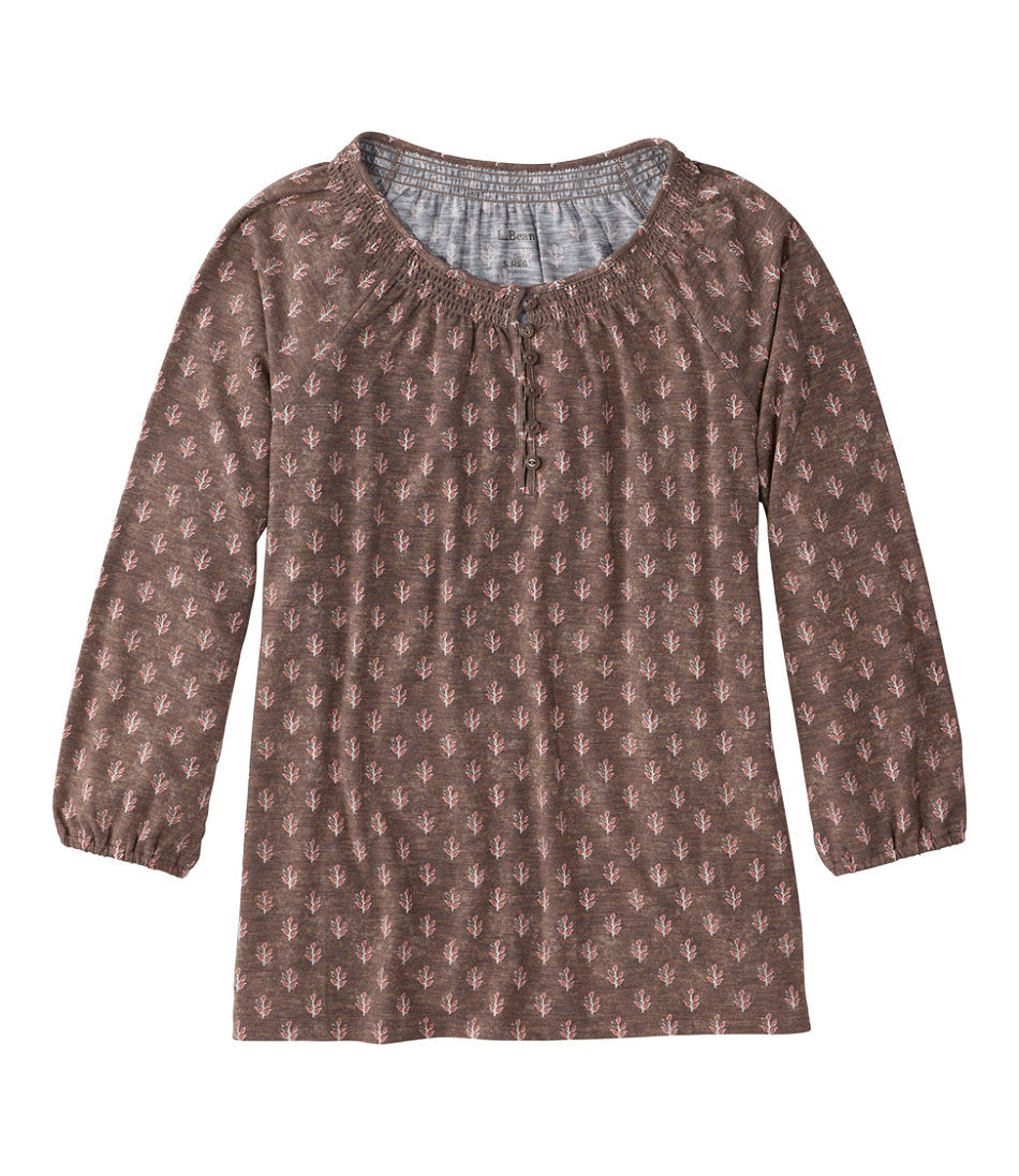 Women's Camden Hills Tee, Three-Quarter-Sleeve Print | L.L.Bean sale - US 3616