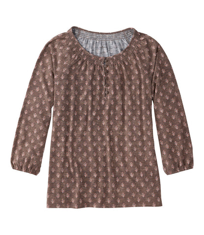 Women's Camden Hills Tee, Three-Quarter-Sleeve Print | L.L.Bean sale - US 3616