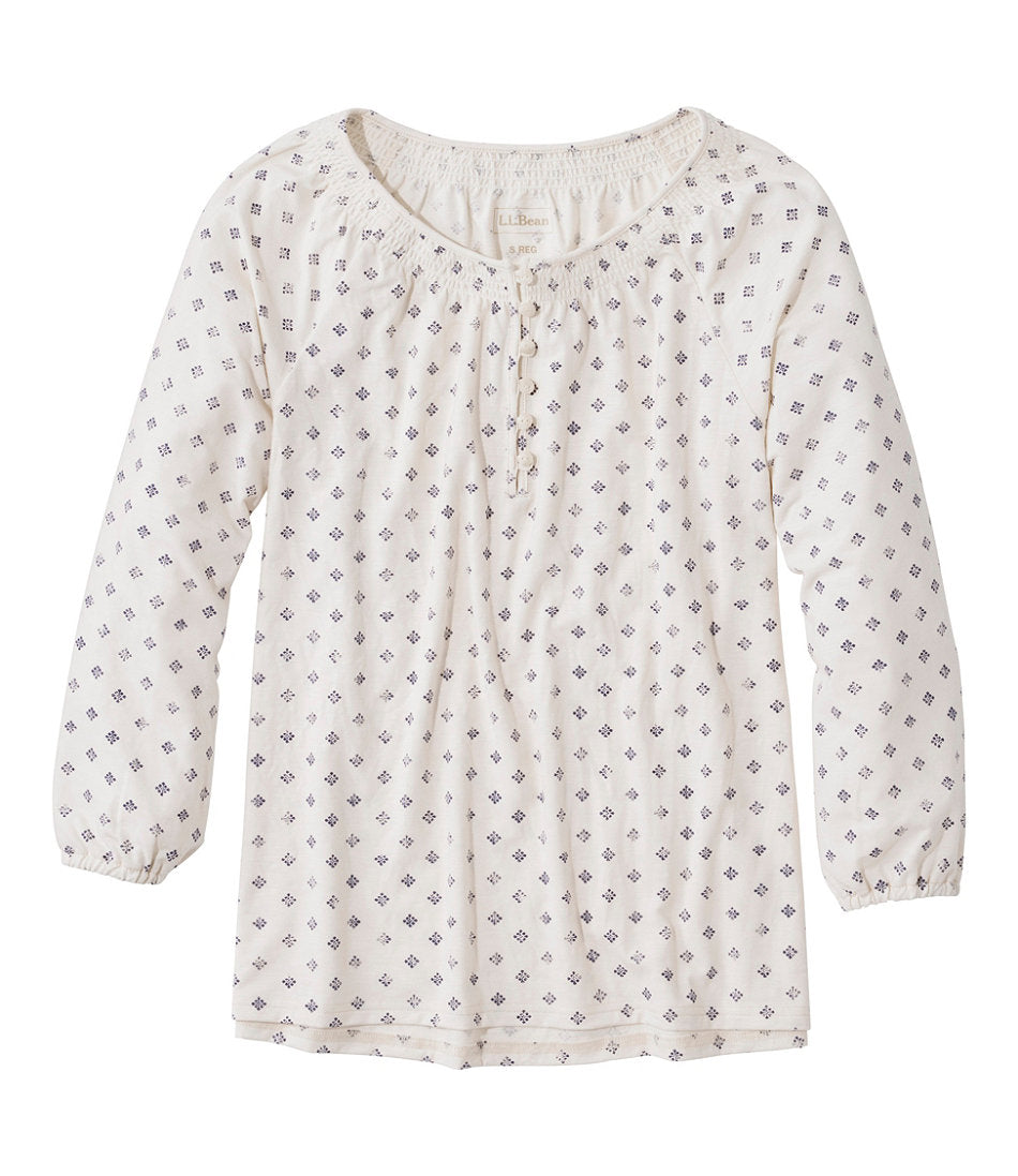 Women's Camden Hills Tee, Three-Quarter-Sleeve Print | L.L.Bean sale - US 3616