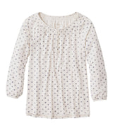 Cream/Indigo Block Dot