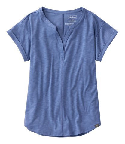 Women's Streamside Tee, Short-Sleeve Splitneck | L.L.Bean on sale