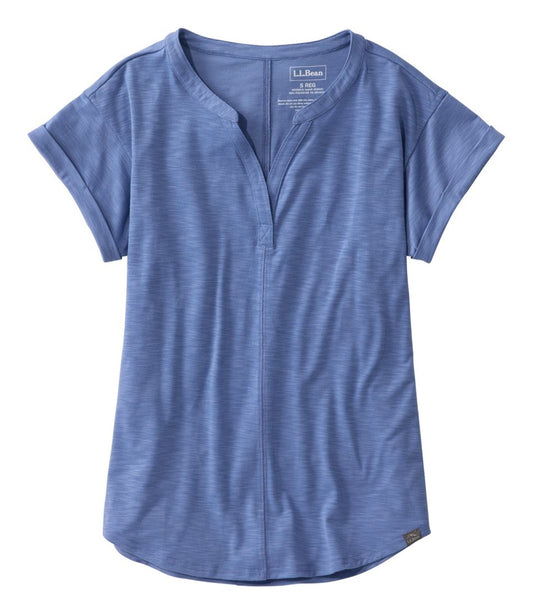 Women's Streamside Tee, Short-Sleeve Splitneck | L.L.Bean on sale