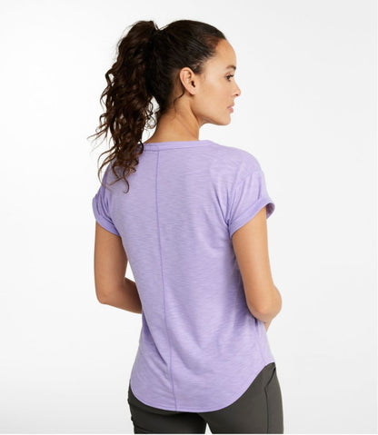 Women's Streamside Tee, Short-Sleeve Splitneck | L.L.Bean on sale