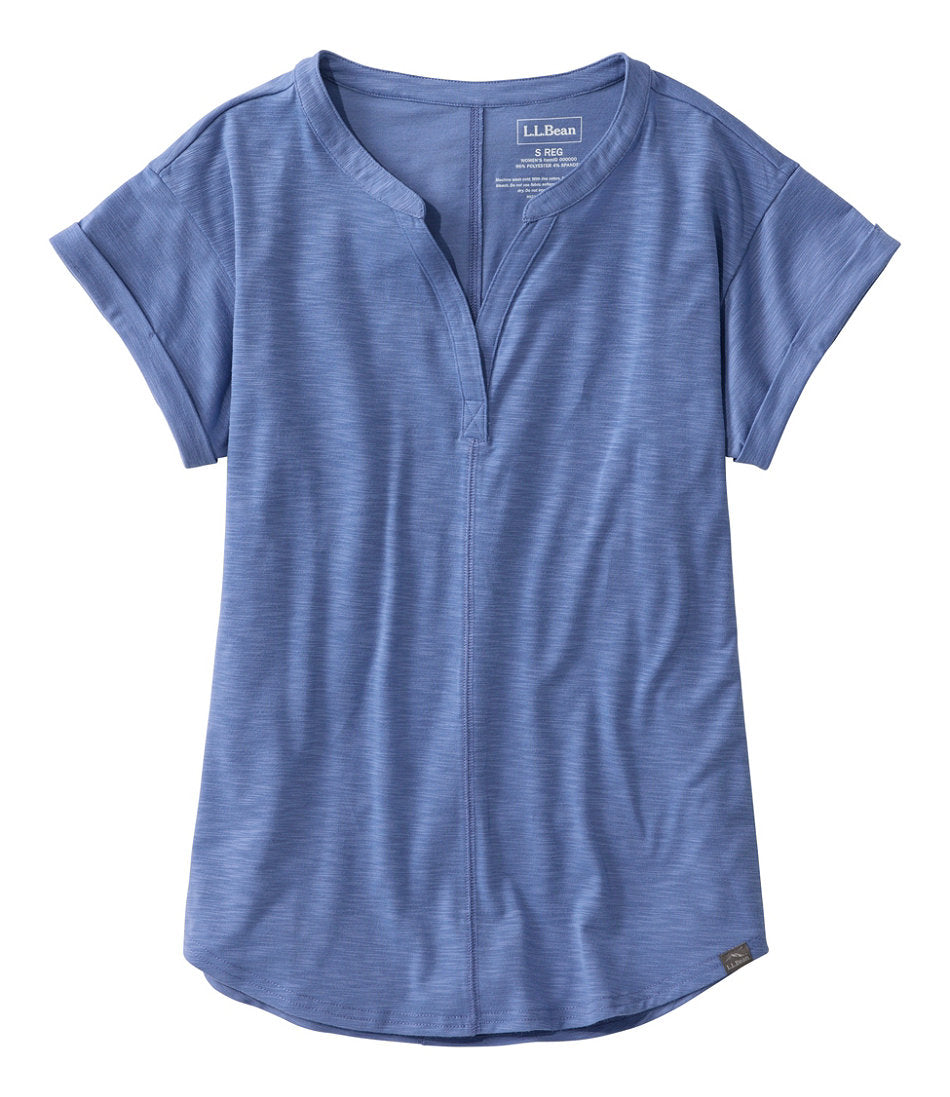Women's Streamside Tee, Short-Sleeve Splitneck | L.L.Bean on sale - US 1019