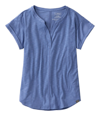 Women's Streamside Tee, Short-Sleeve Splitneck | L.L.Bean on sale - US 1019