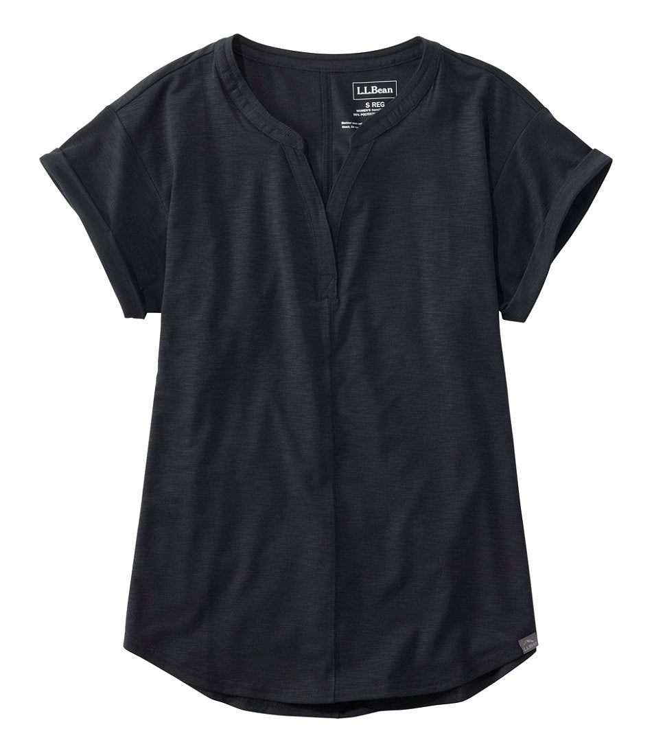 Women's Streamside Tee, Short-Sleeve Splitneck | L.L.Bean on sale - US 1019
