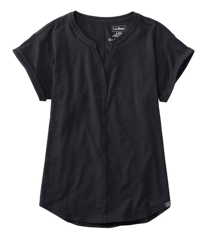 Women's Streamside Tee, Short-Sleeve Splitneck | L.L.Bean on sale - US 1019