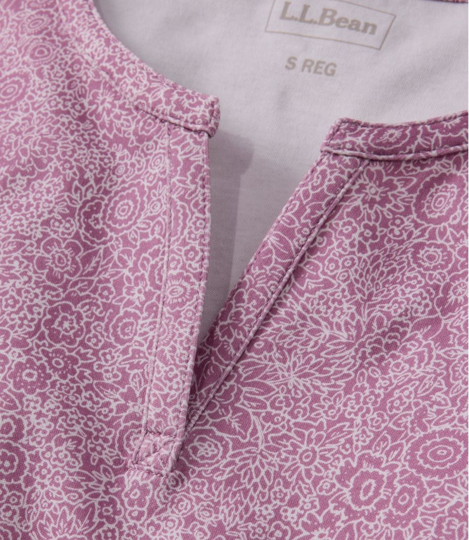 Women's L.L.Bean Tee, Short-Sleeve Notch-Neck Print | L.L.Bean near me