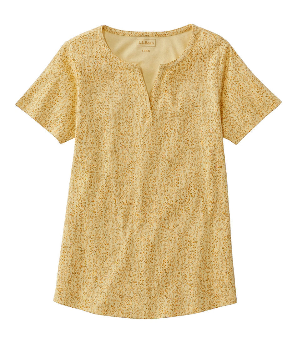Women's L.L.Bean Tee, Short-Sleeve Notch-Neck Print | L.L.Bean near me - US 2039