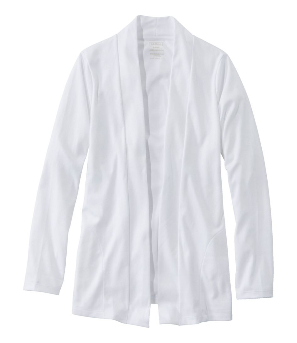 Women's Pima Cotton Open Cardigan, With Pockets | L.L.Bean discount
