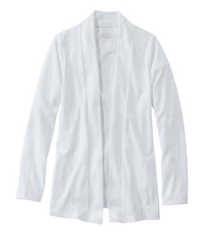 Women's Pima Cotton Open Cardigan, With Pockets | L.L.Bean discount