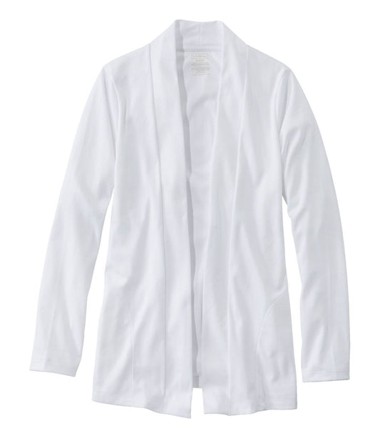 Women's Pima Cotton Open Cardigan, With Pockets | L.L.Bean discount