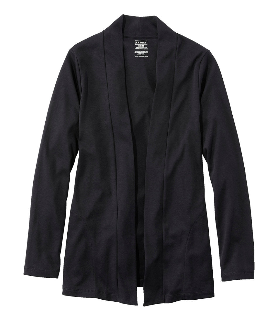 Women's Pima Cotton Open Cardigan, With Pockets | L.L.Bean discount - US 9122