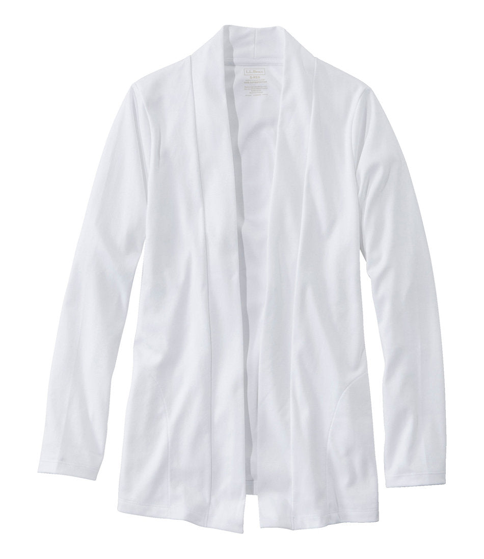 Women's Pima Cotton Open Cardigan, With Pockets | L.L.Bean discount - US 9122