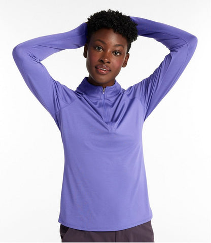 Women's Access Trail Pullover, Long-Sleeve Quarter-Zip | L.L.Bean online