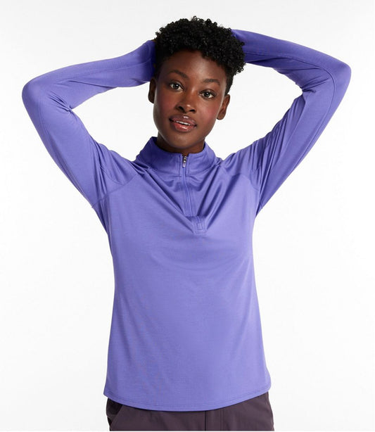 Women's Access Trail Pullover, Long-Sleeve Quarter-Zip | L.L.Bean online