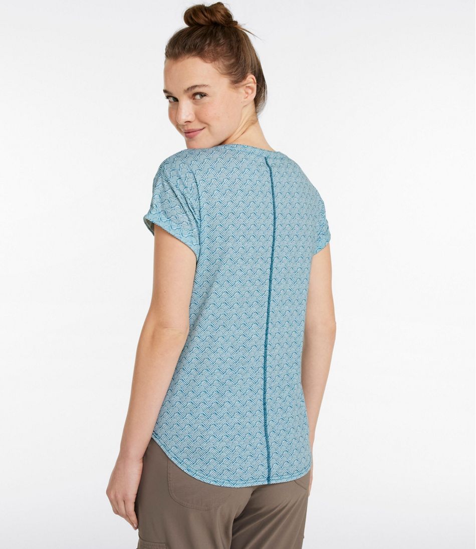 Women's Streamside Tee, Short-Sleeve Splitneck Print | L.L.Bean for sale