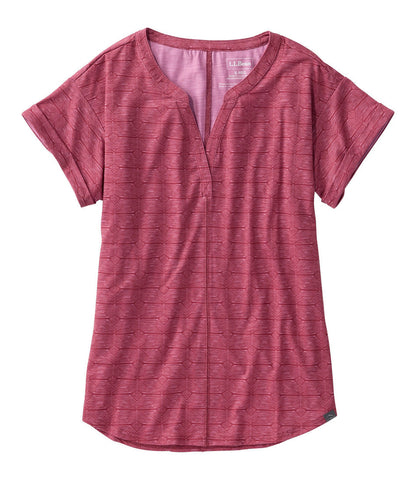 Women's Streamside Tee, Short-Sleeve Splitneck Print | L.L.Bean for sale - US 8509