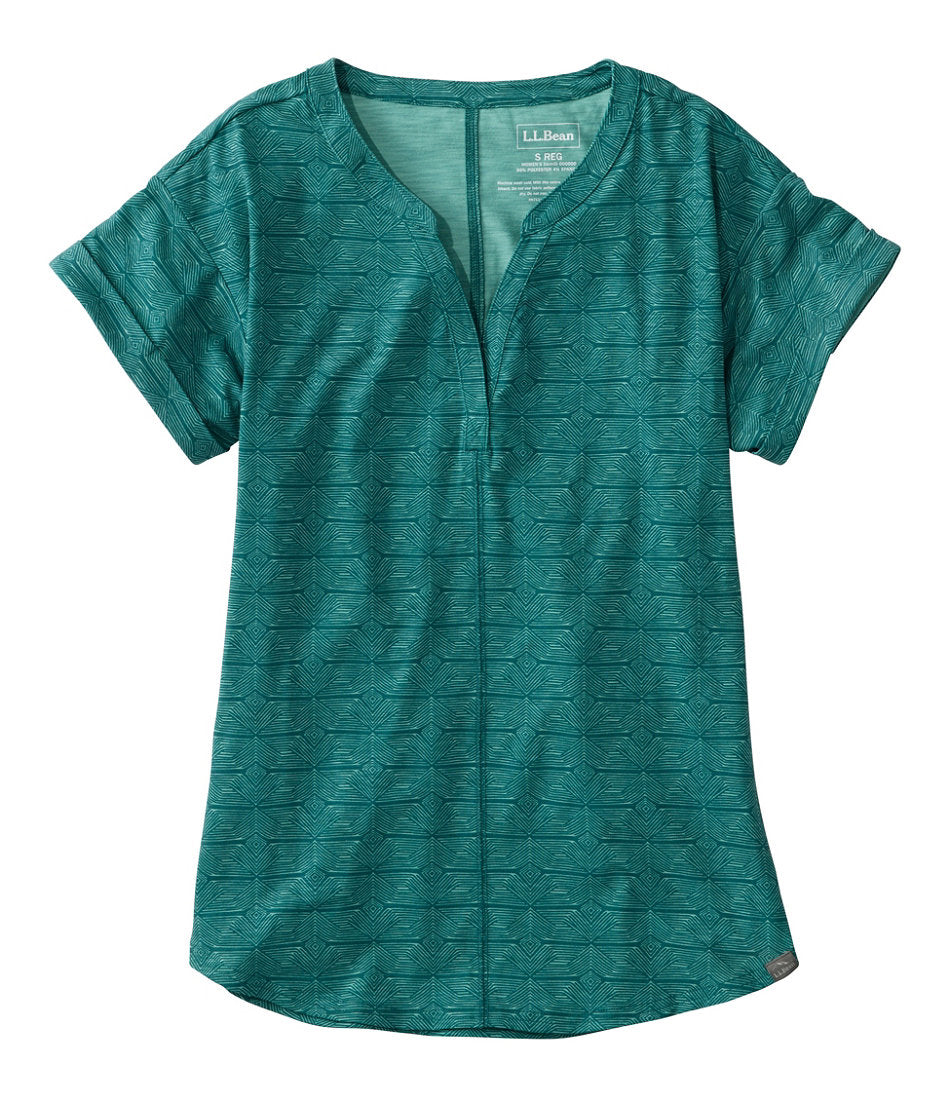Women's Streamside Tee, Short-Sleeve Splitneck Print | L.L.Bean for sale - US 8509