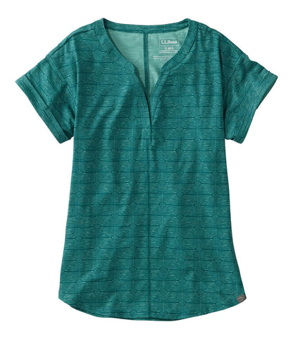 Women's Streamside Tee, Short-Sleeve Splitneck Print | L.L.Bean for sale - US 8509