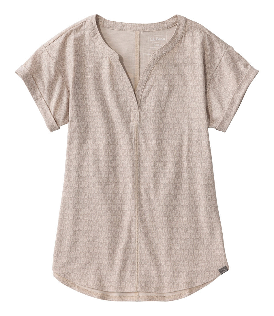 Women's Streamside Tee, Short-Sleeve Splitneck Print | L.L.Bean for sale - US 8509