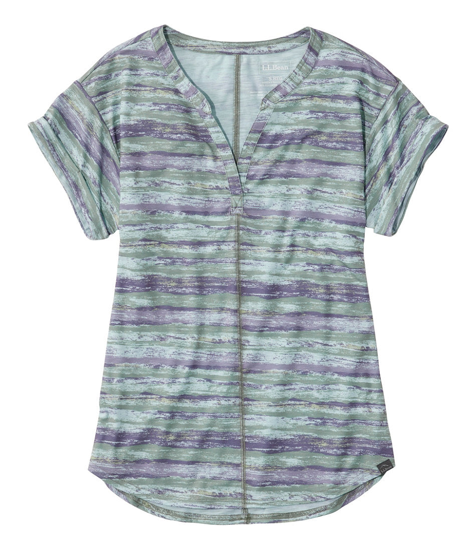 Women's Streamside Tee, Short-Sleeve Splitneck Print | L.L.Bean for sale - US 8509