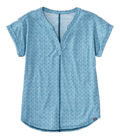 Women's Streamside Tee, Short-Sleeve Splitneck Print | L.L.Bean for sale - US 8509