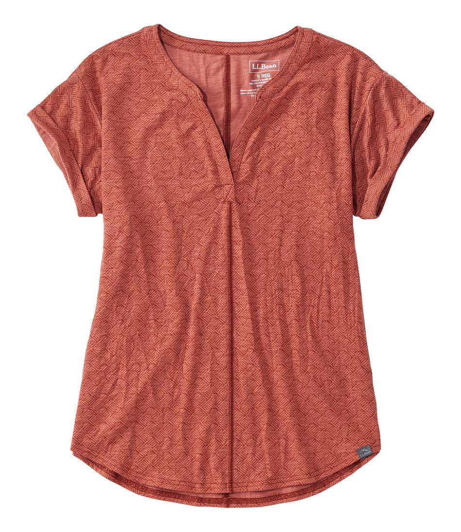 Women's Streamside Tee, Short-Sleeve Splitneck Print | L.L.Bean for sale - US 8509