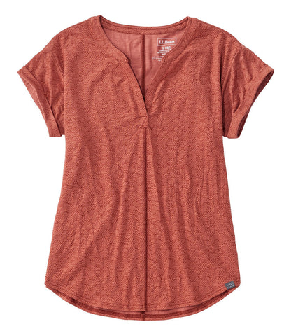 Women's Streamside Tee, Short-Sleeve Splitneck Print | L.L.Bean for sale - US 8509
