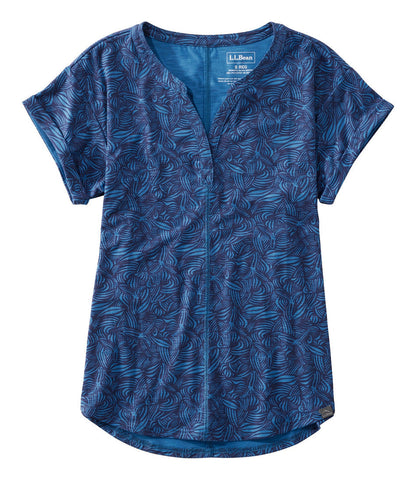 Women's Streamside Tee, Short-Sleeve Splitneck Print | L.L.Bean for sale - US 8509
