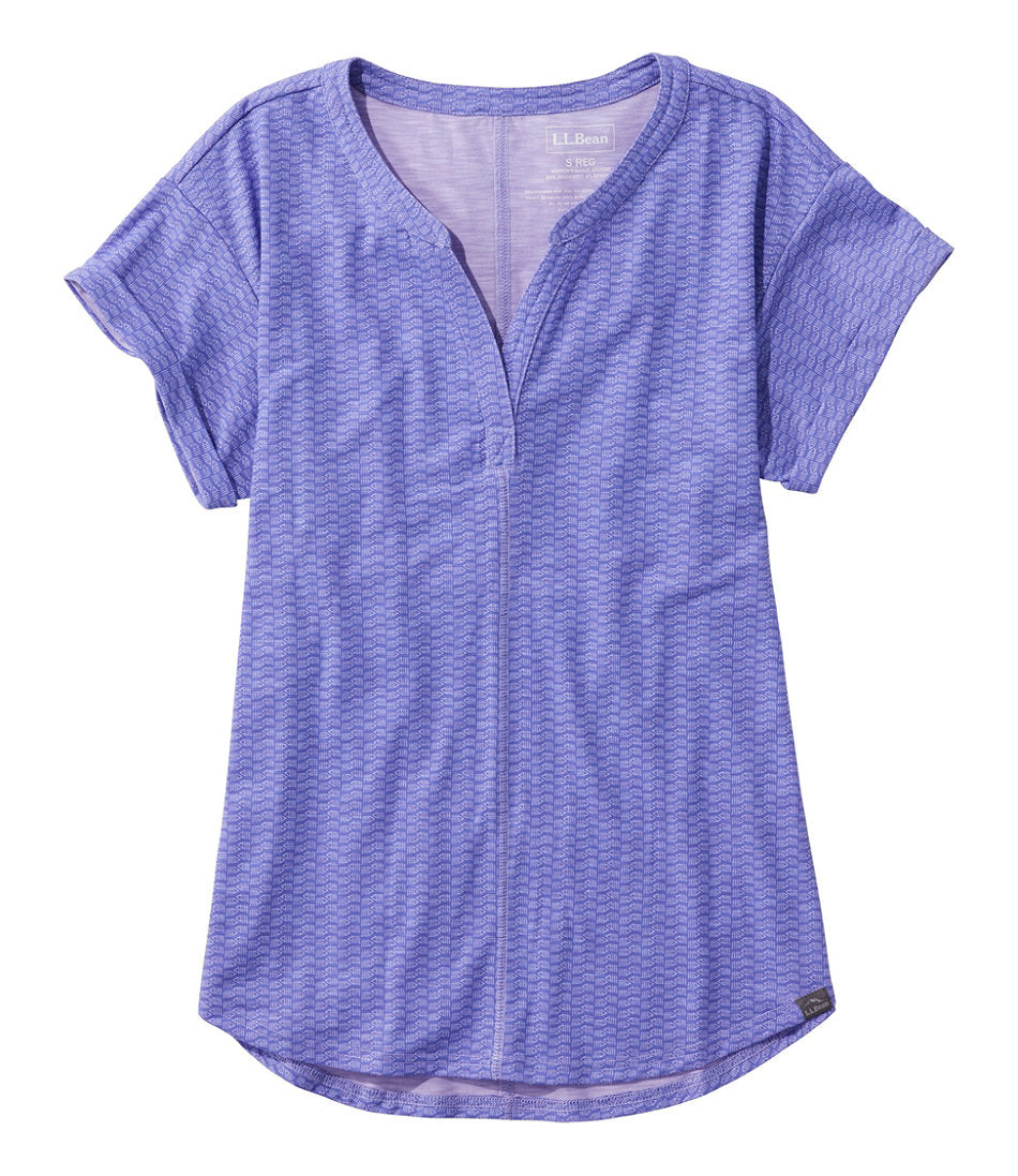 Women's Streamside Tee, Short-Sleeve Splitneck Print | L.L.Bean for sale - US 8509