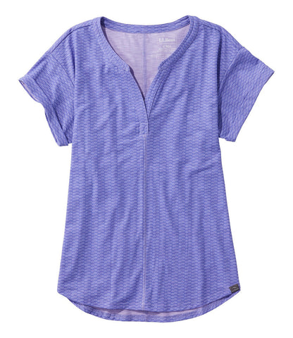Women's Streamside Tee, Short-Sleeve Splitneck Print | L.L.Bean for sale - US 8509