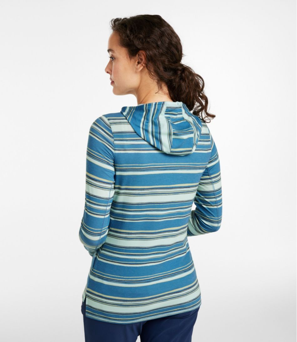 Women's Everyday SunSmart® Hooded Pullover, Long-Sleeve Stripe | L.L.Bean on sale