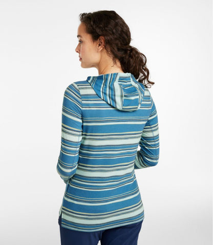 Women's Everyday SunSmart® Hooded Pullover, Long-Sleeve Stripe | L.L.Bean on sale