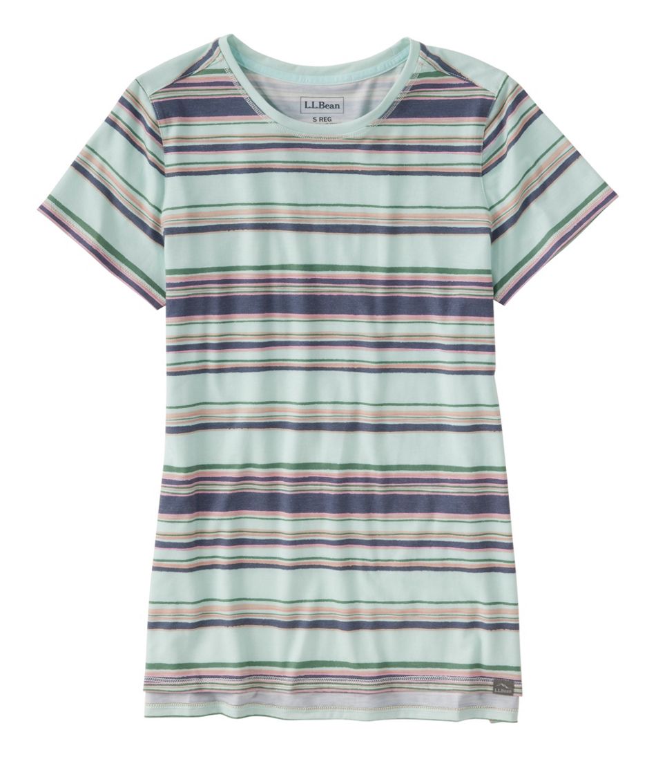 Women's Everyday SunSmart® Tee, Short-Sleeve Stripe | L.L.Bean online