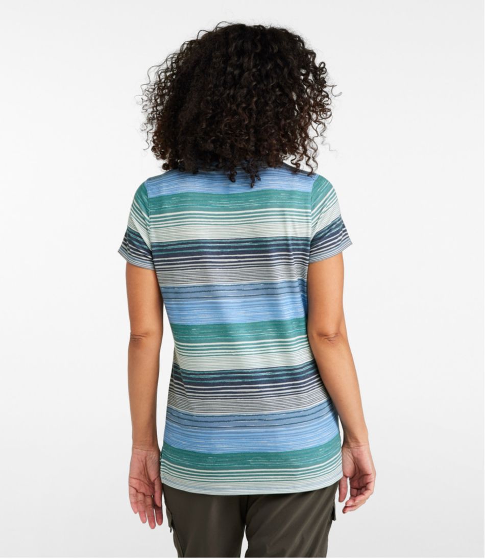 Women's Everyday SunSmart® Tee, Short-Sleeve Stripe | L.L.Bean online