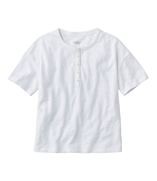 Women's Signature Slub Tee, Short-Sleeve Henley | L.L.Bean for sale