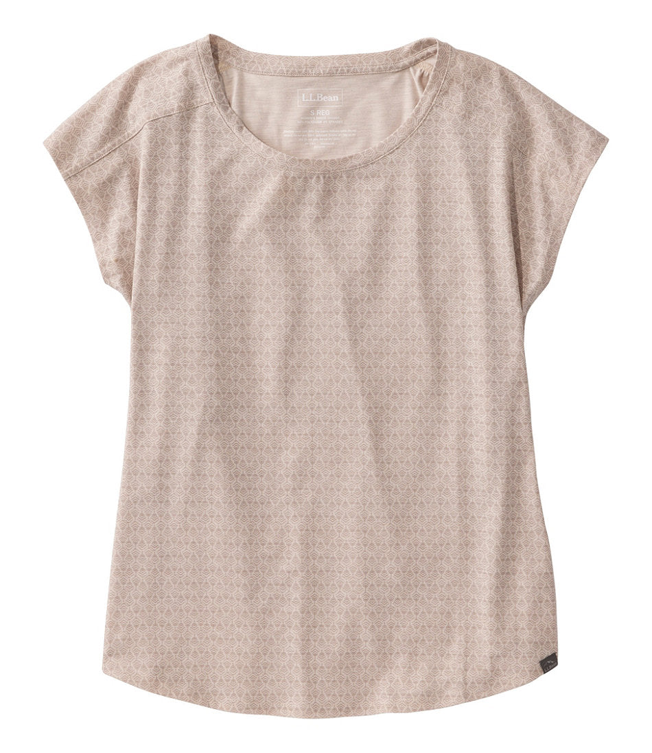 Women's Streamside Tee, Short-Sleeve Ruched Crew Print | L.L.Bean outlet - US 3530