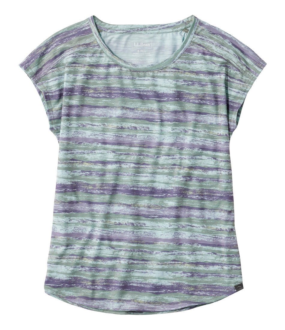 Women's Streamside Tee, Short-Sleeve Ruched Crew Print | L.L.Bean outlet - US 3530