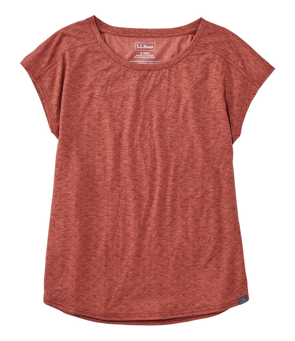 Women's Streamside Tee, Short-Sleeve Ruched Crew Print | L.L.Bean outlet - US 3530