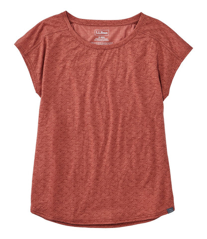 Women's Streamside Tee, Short-Sleeve Ruched Crew Print | L.L.Bean outlet - US 3530