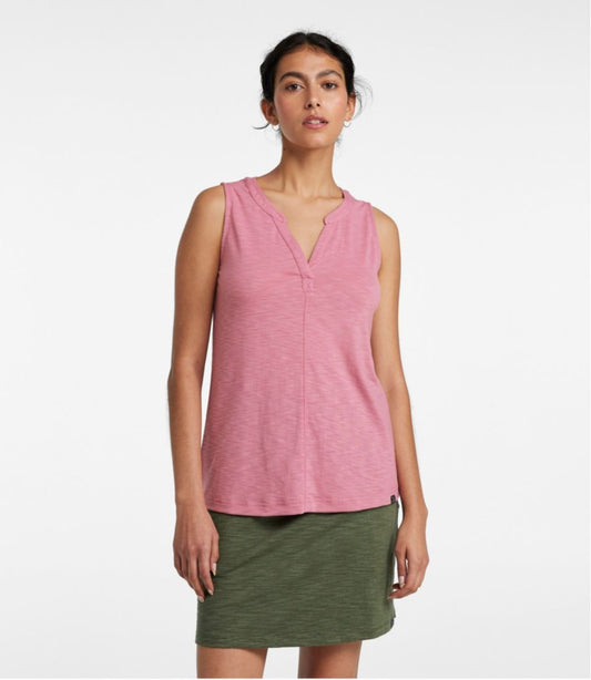Women's Streamside Tank, Splitneck | L.L.Bean online