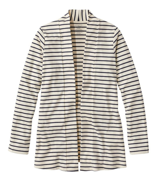 Women's Pima Cotton Open Cardigan, With Pockets Stripe | L.L.Bean near me
