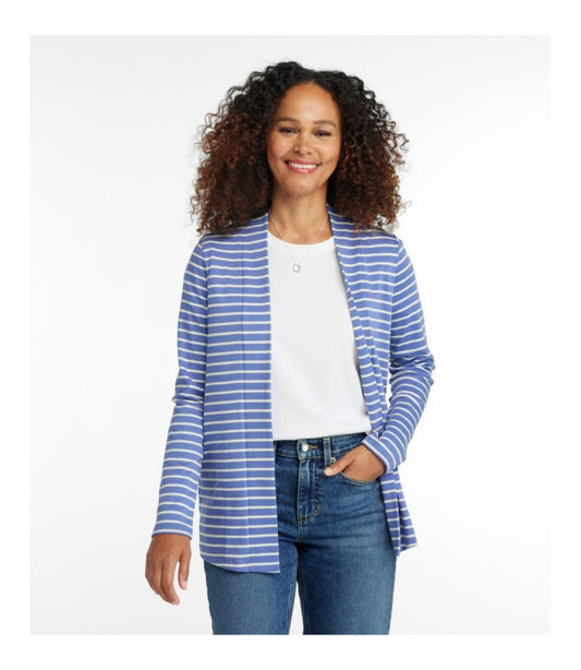 Women's Pima Cotton Open Cardigan, With Pockets Stripe | L.L.Bean near me