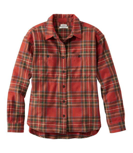 Women's Scotch Plaid Flannel Shirt, Boyfriend | L.L.Bean online