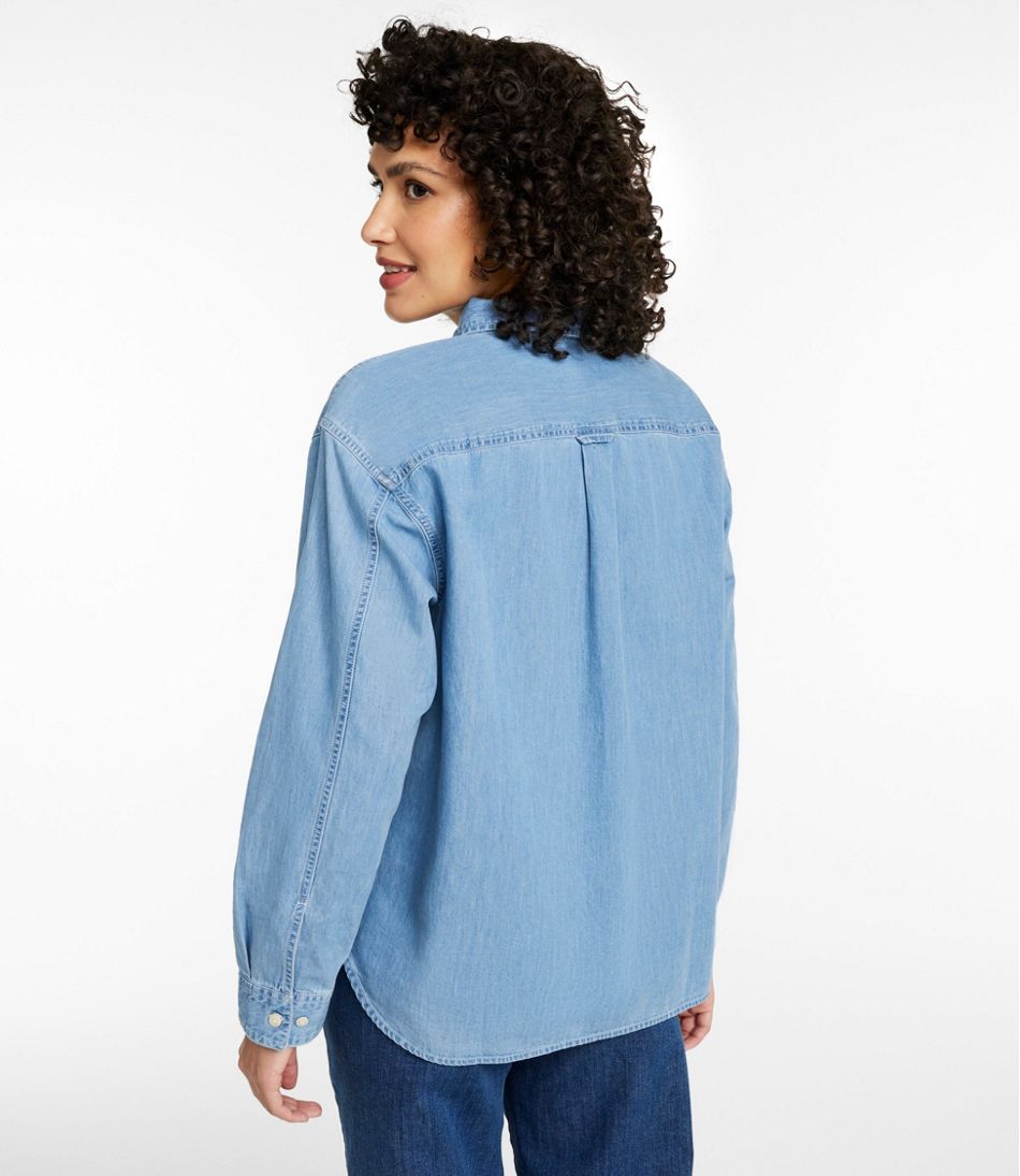 Women's L.L.Bean Denim Boyfriend Shirt | L.L.Bean on sale